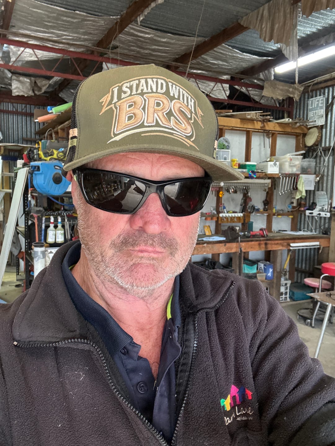 Customer photo review of Big Chocky | Stand With BRS Trucker Cap