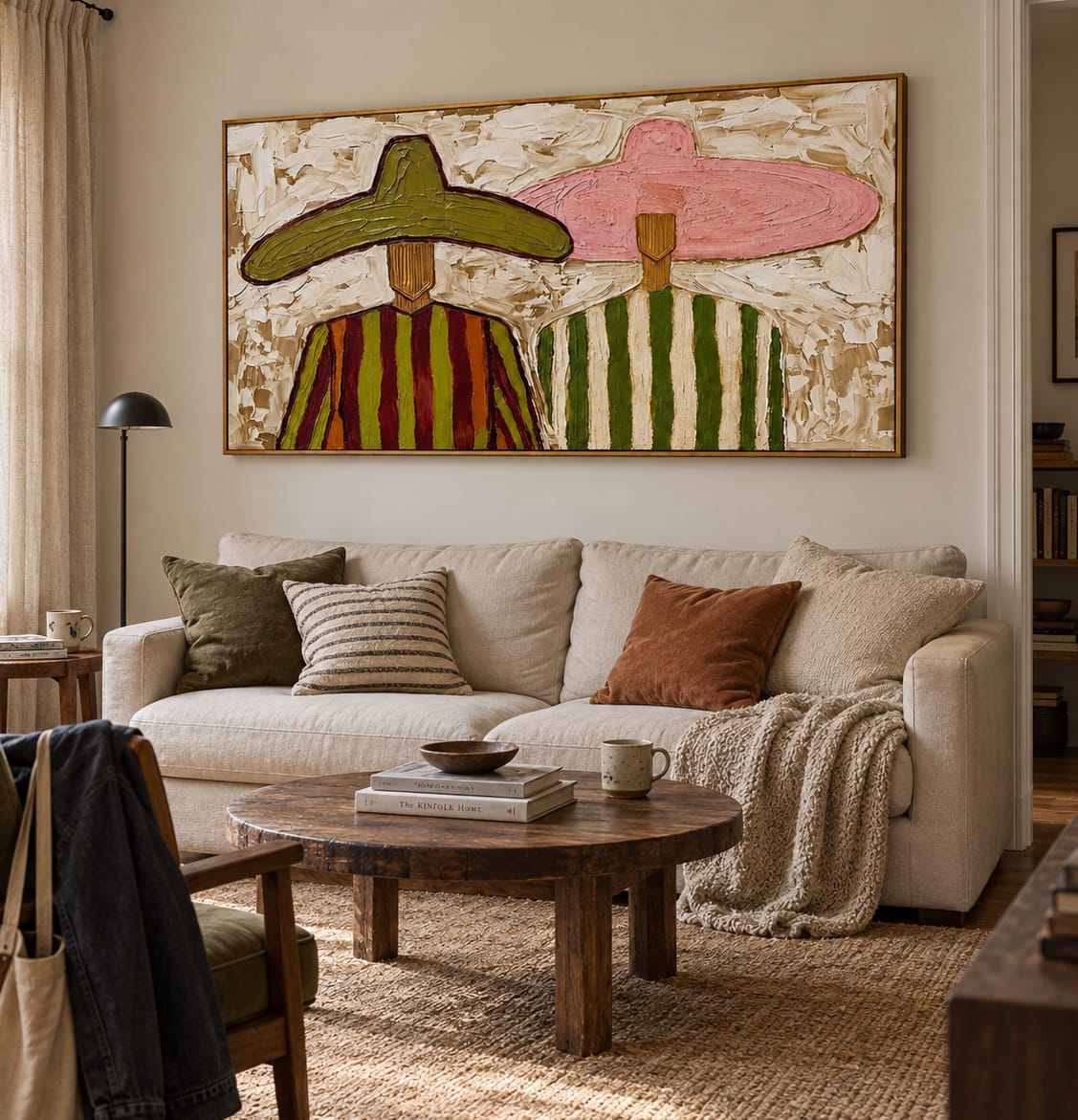 Customer photo review of Desert Duo-Colorful Sombrero Portrait Painting