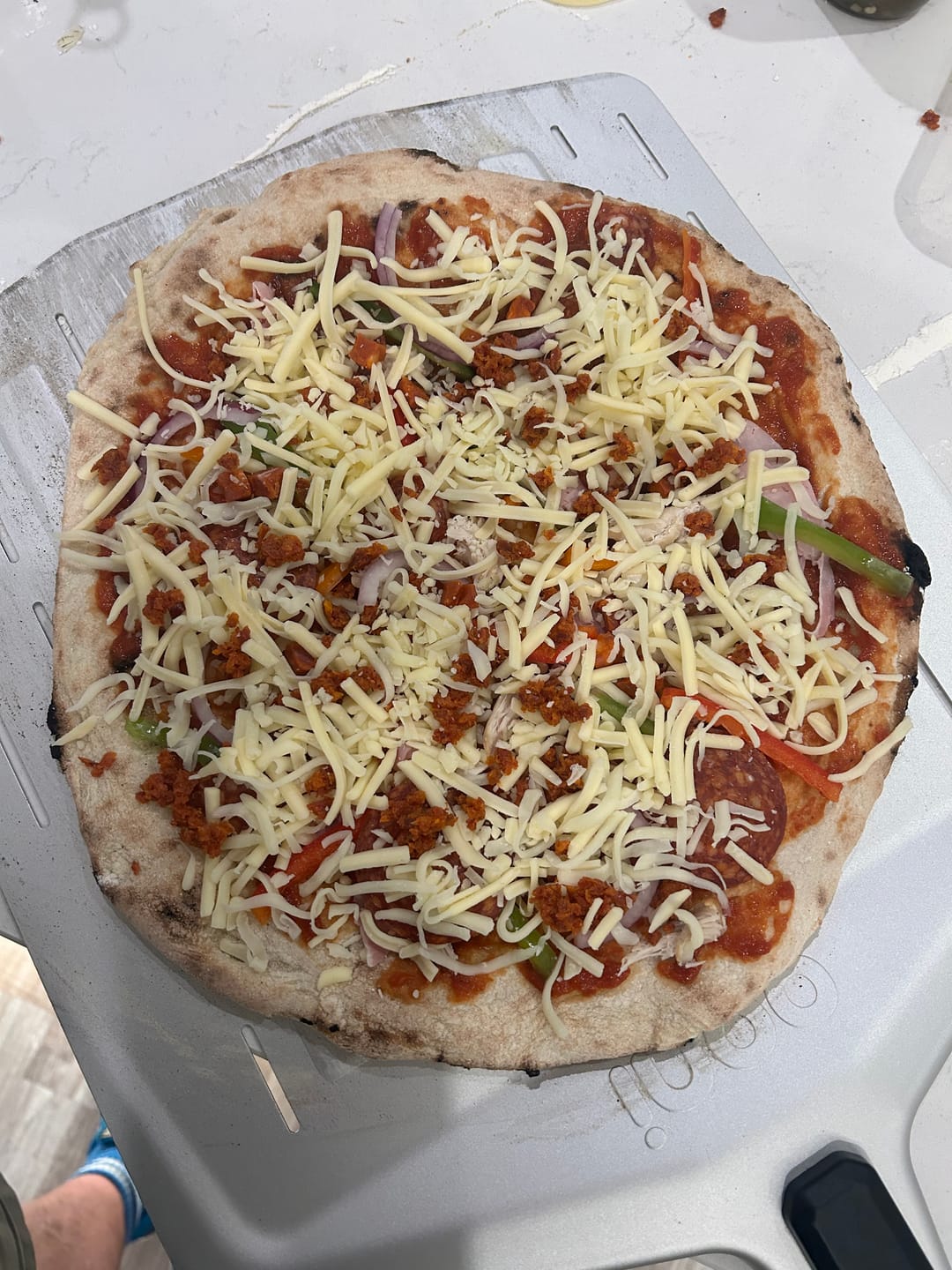 Customer photo review of Sourdough Pizza Bases
