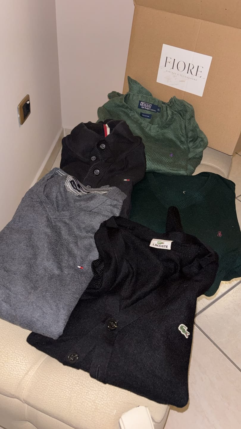 Customer photo review of Fiore Vintage & Secondhand - Box 5 pz Maglioni Ralph Lauren, Lacoste, Tommy Hilfiger PREMIUM