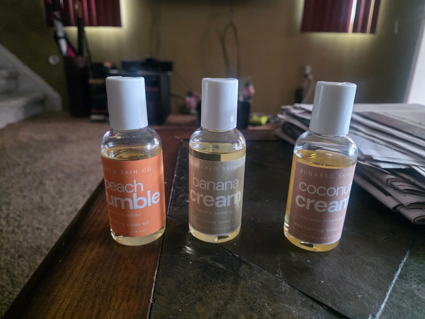 Customer photo review of Banana Cream Body Oil