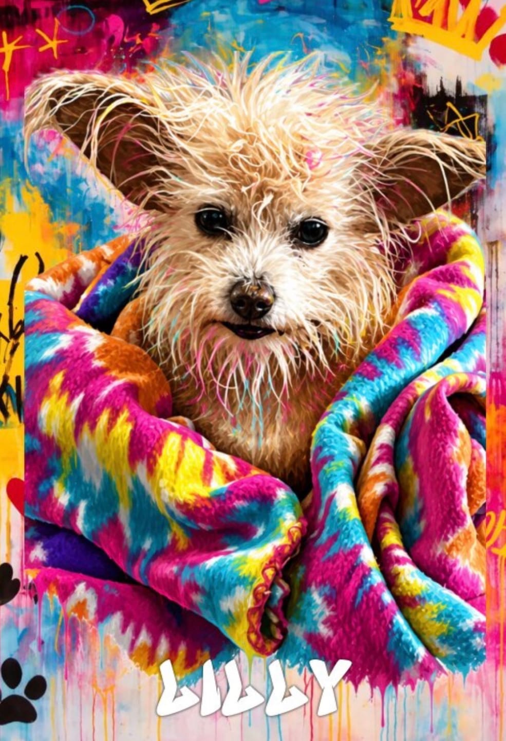 Customer photo review of Graffiti - Personalized Poster