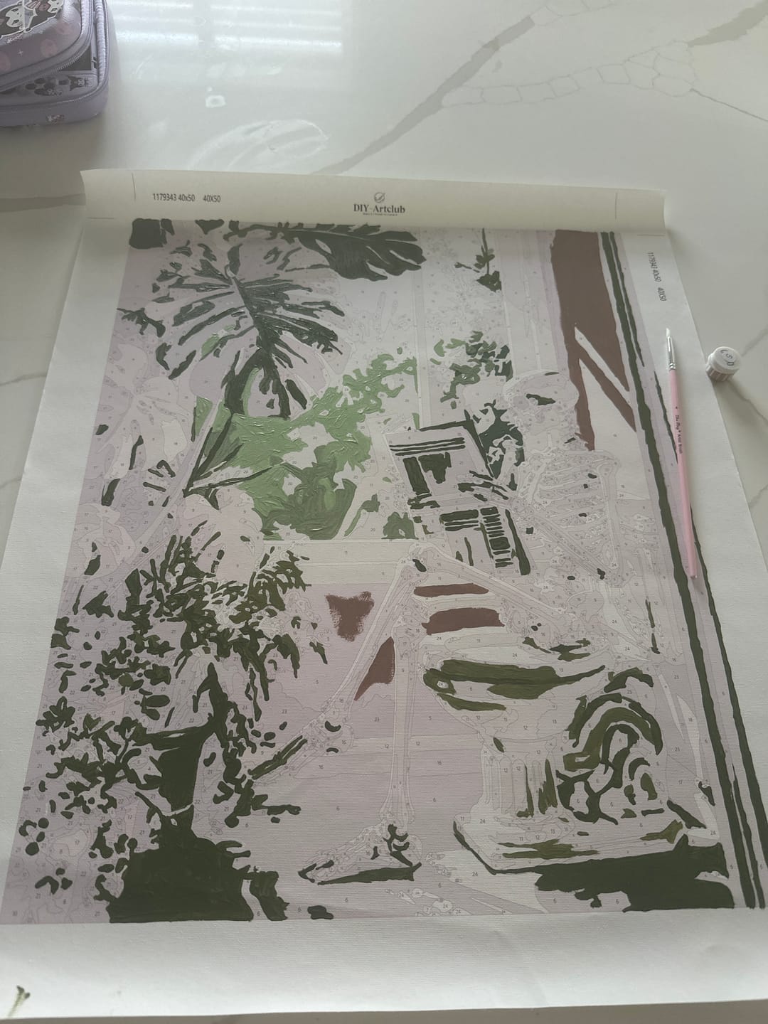 Customer photo review of Booked for Eternity | Paint by Number