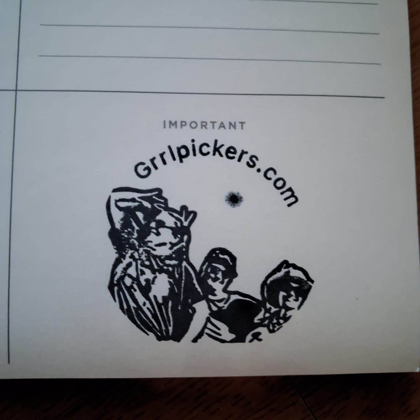 Customer photo review of Face Stamp ¦ Self-Inking Stamp ¦ US