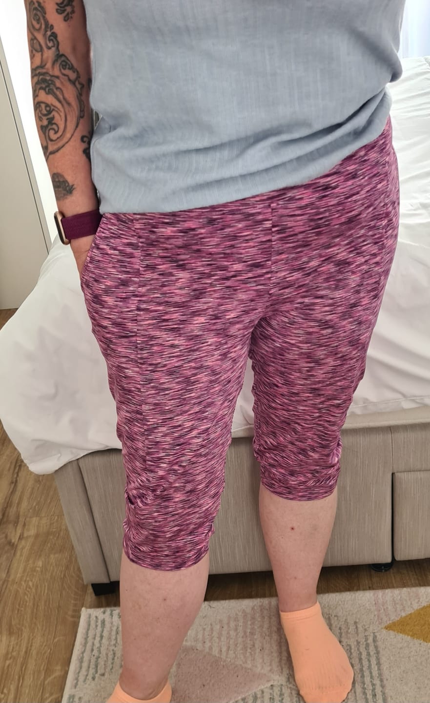 Customer photo review of Melange Active Wear Sports Jersey Fabric