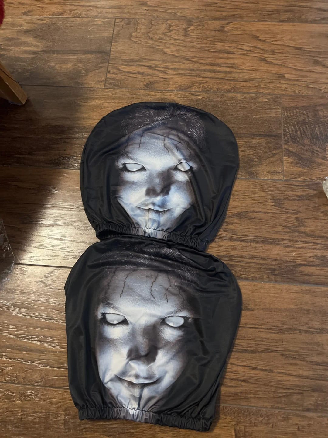 Customer photo review of SpookSeat™ Spooky Car Headrest Covers