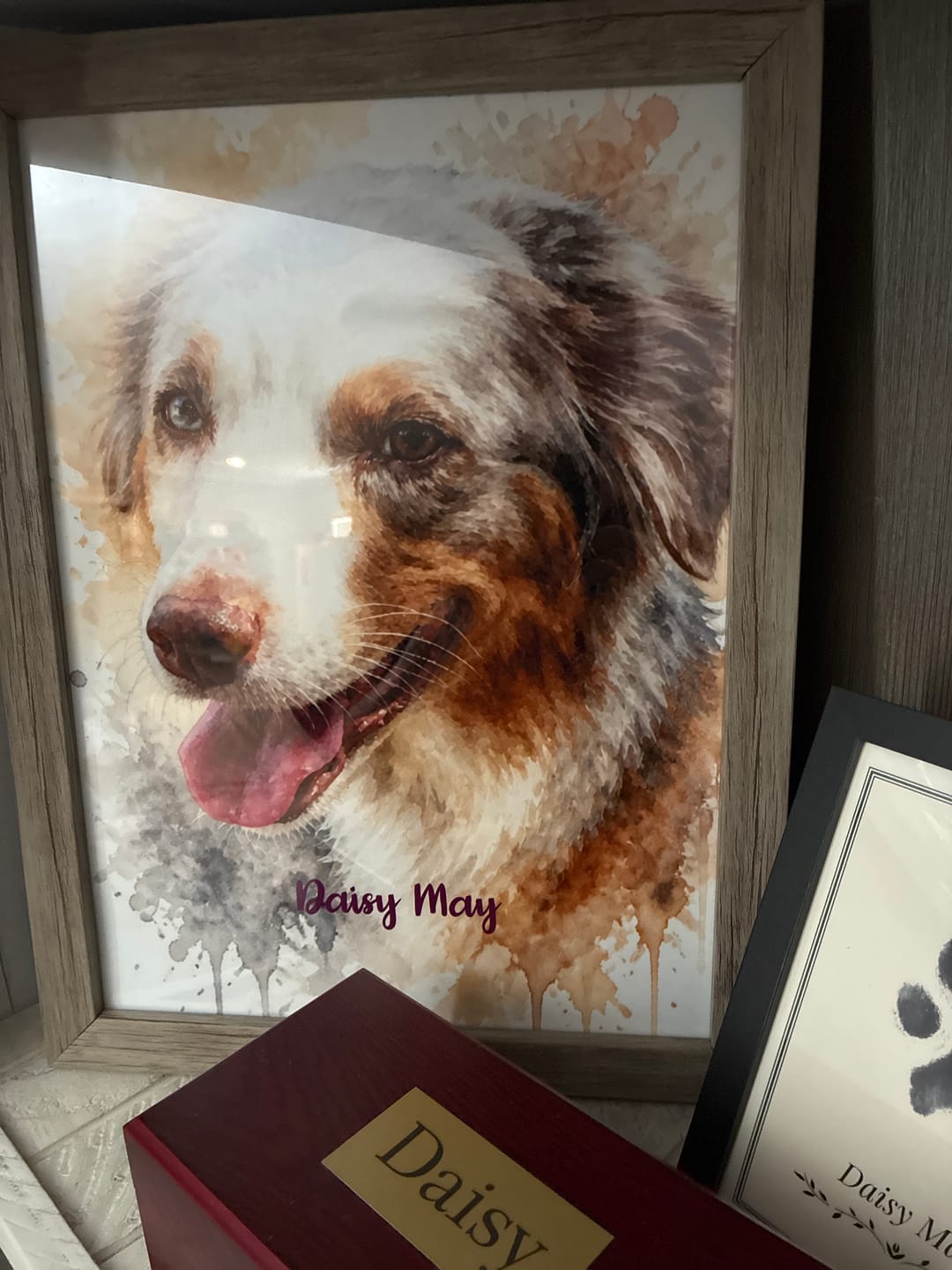 Customer photo review of Watercolor Realistic Portrait - Personalized Poster