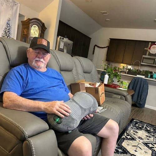 Customer photo review of ORTHEVIA OrthoVital™ Pro 3-in-1 Back Massager