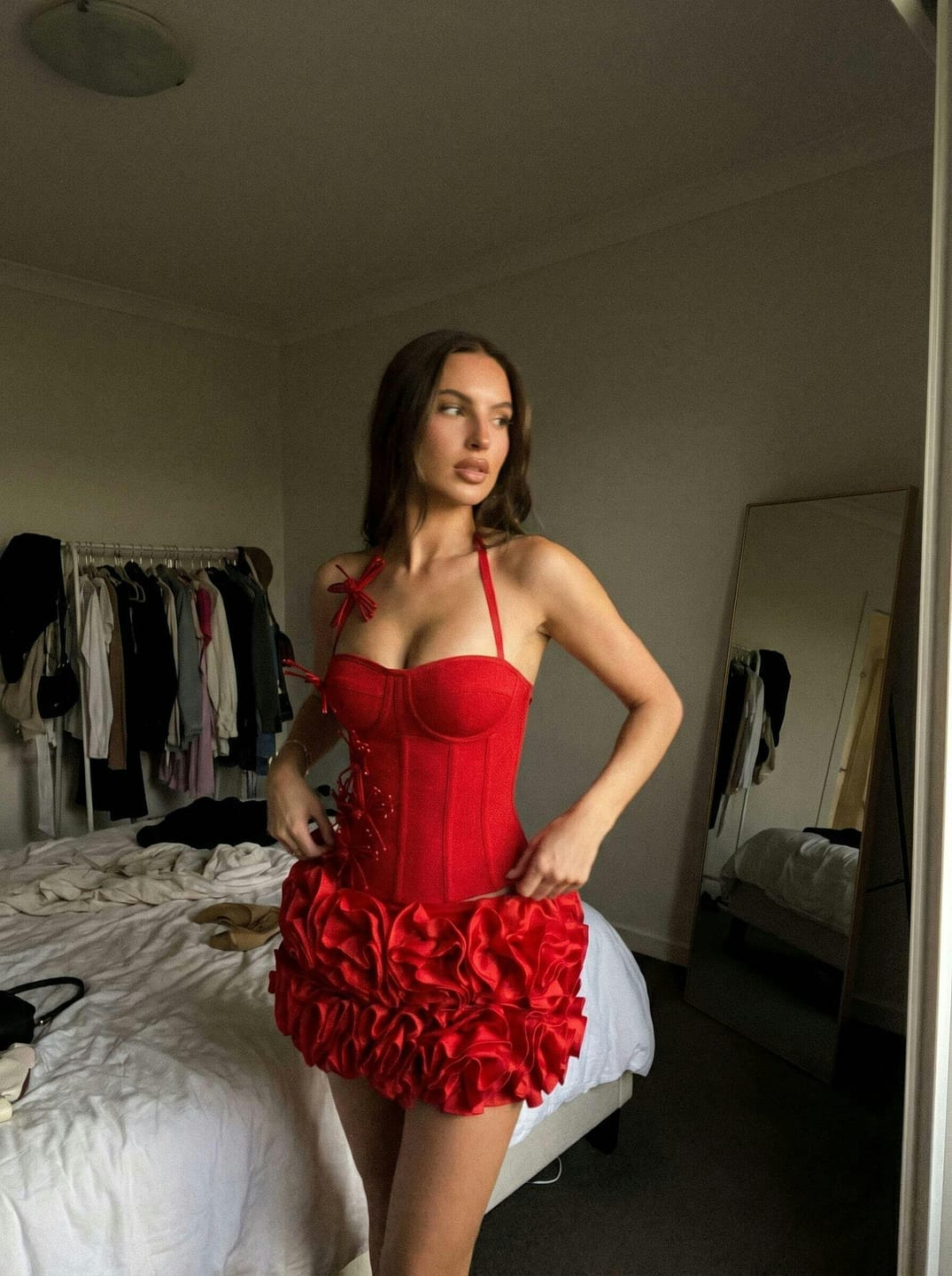 Customer photo review of Ravelle Rosette Skirt Set
