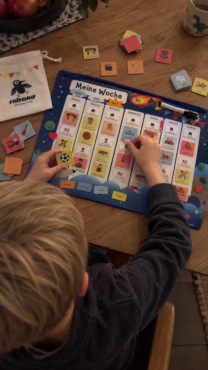 Customer photo review of Wochenplaner für Kinder Weltall