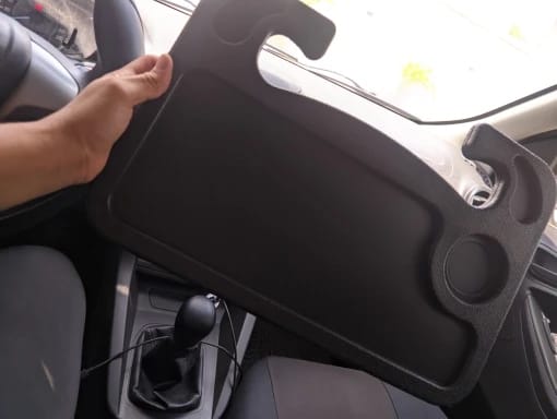 Customer photo review of Portable Car Laptop Computer Desk Mount Stand Eat Work Car Steering Wheel Dining Table BracketDrink Food Coffee Tray Board