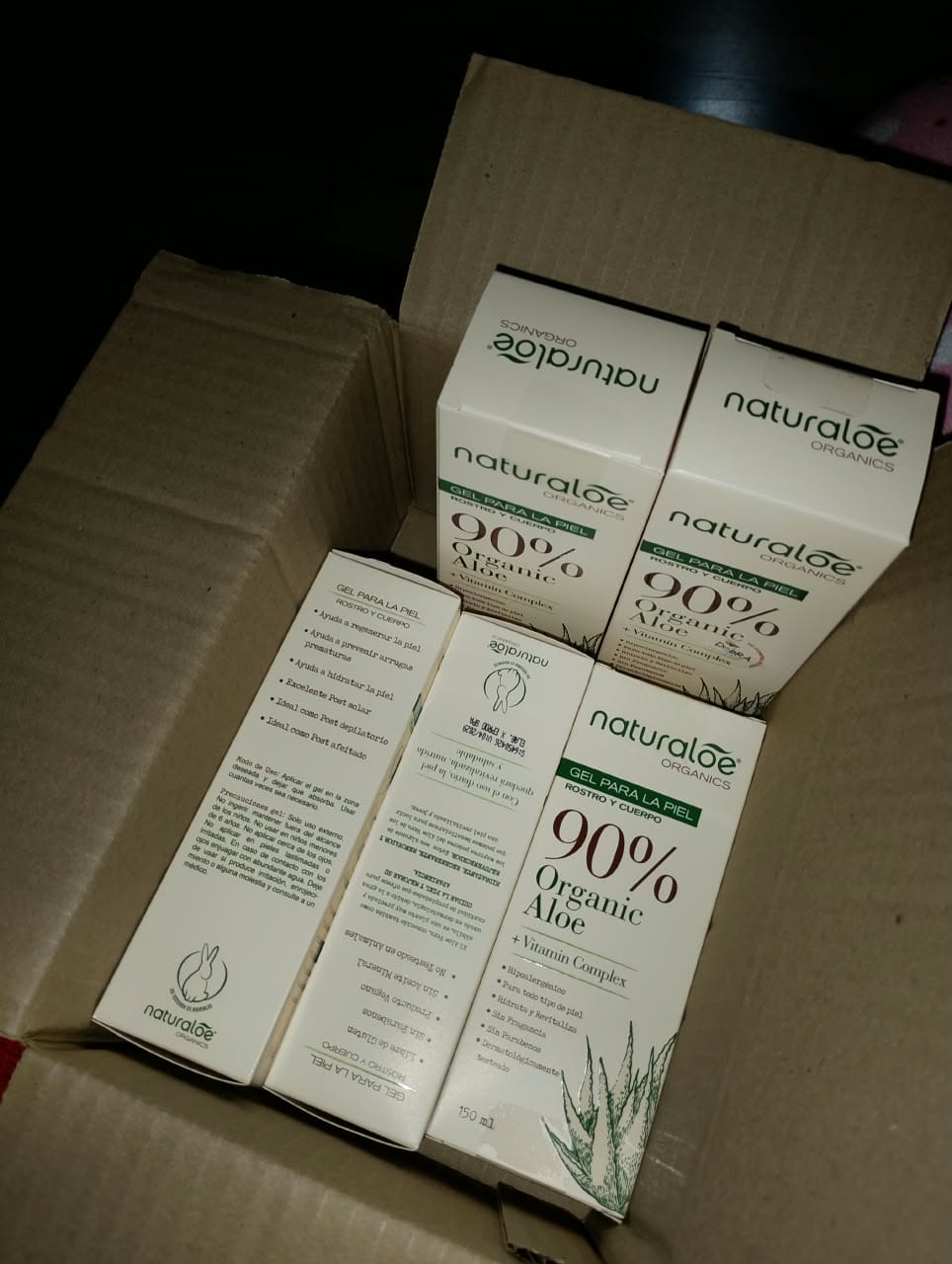 Customer photo review of Gel Puro de Aloe Vera Orgánico & Vitamin Complex® 150ml