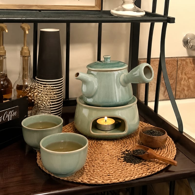 Customer photo review of Haruto Lotus Pear Teapot Set