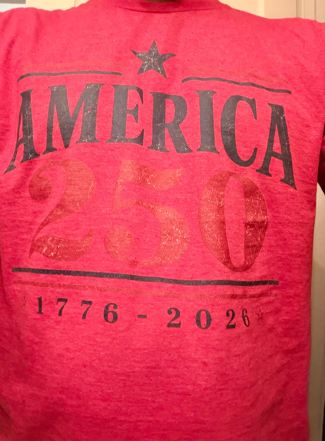Customer photo review of America's 250th T-Shirt