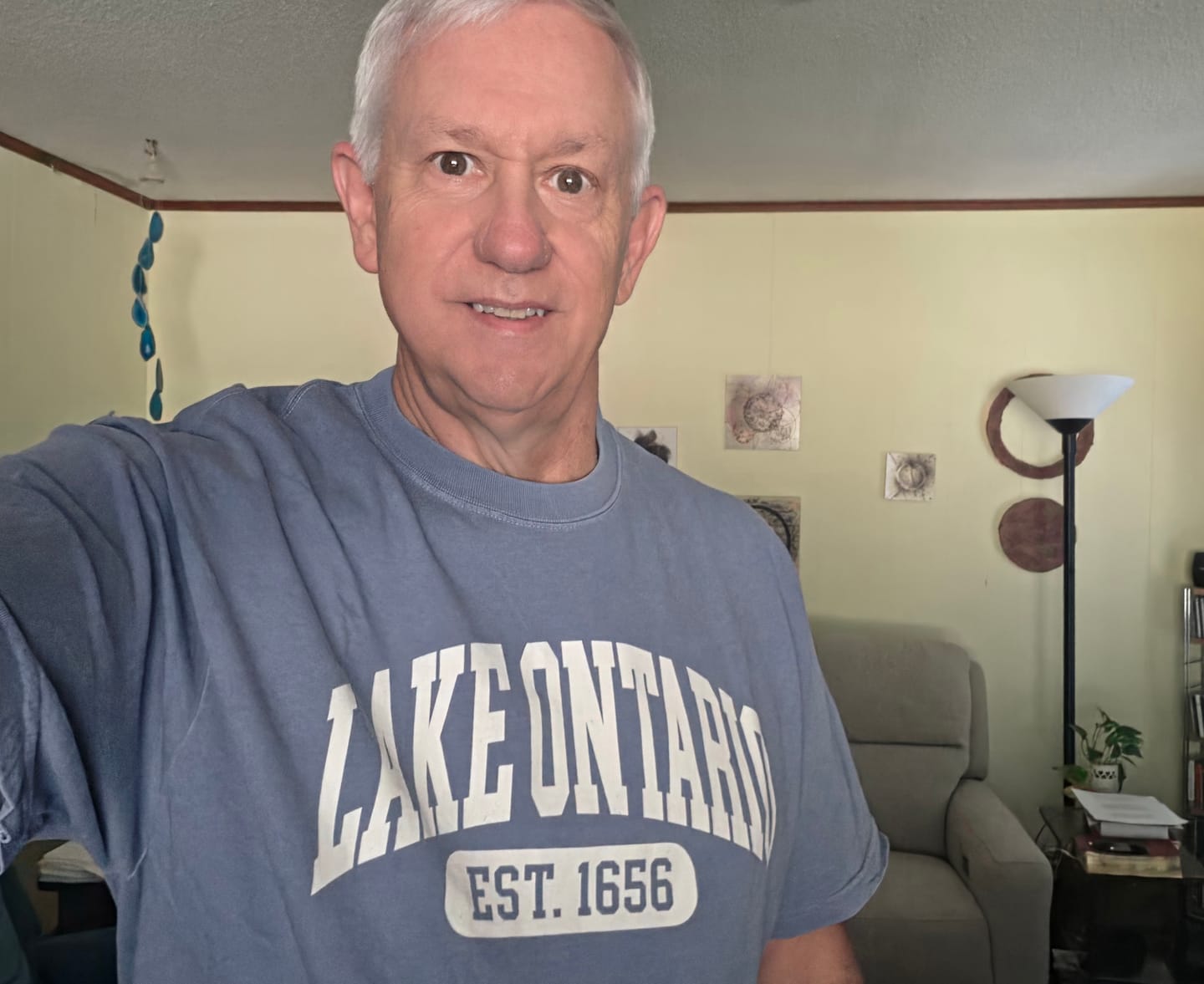 Customer photo review of Lake Ontario Varsity T-Shirt