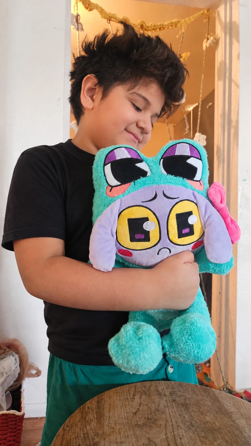 Customer photo review of Ribbit-Suit Jax Plush
