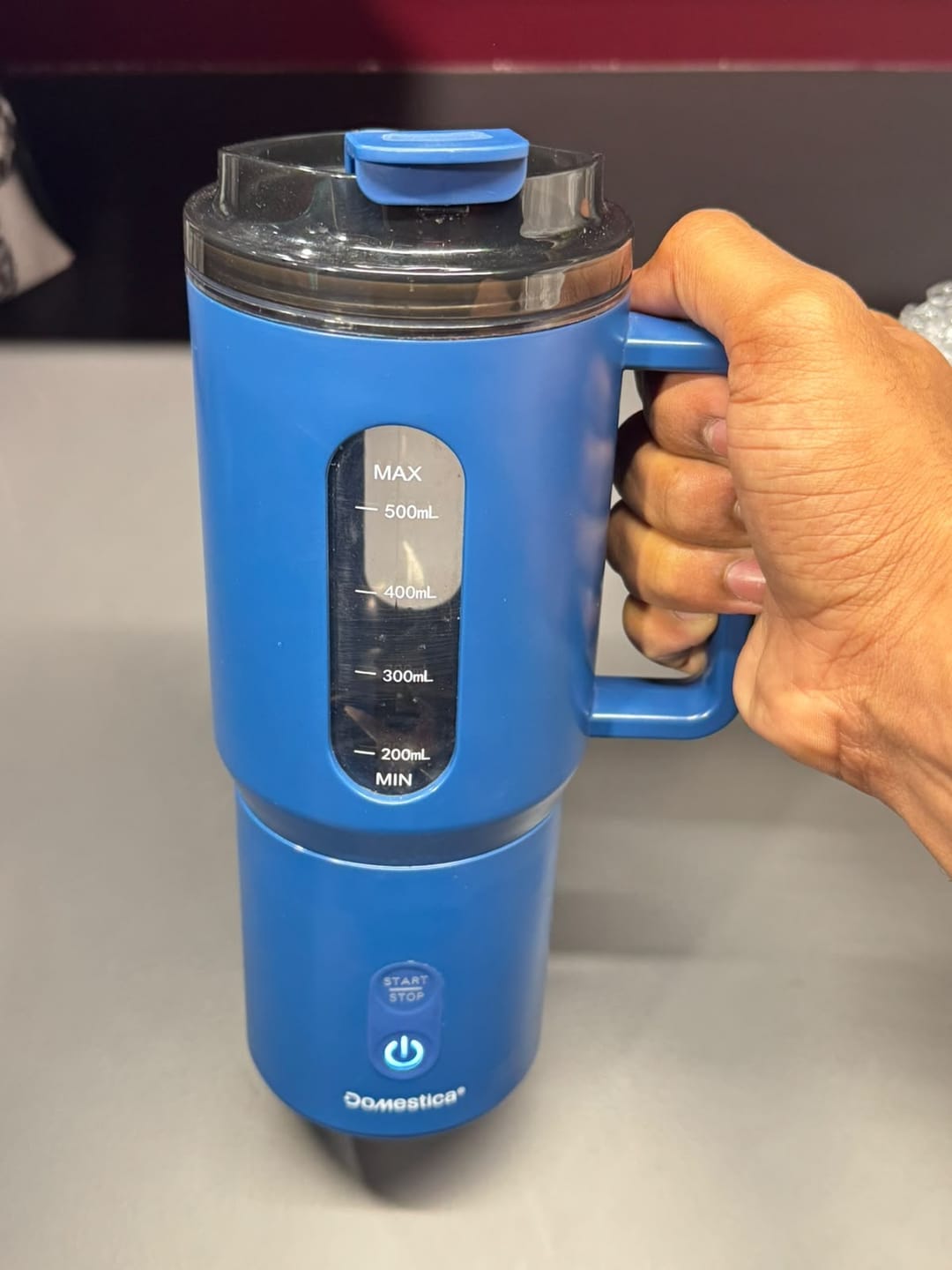 Customer photo review of Blendo Portable Blender for Smoothie and Juices