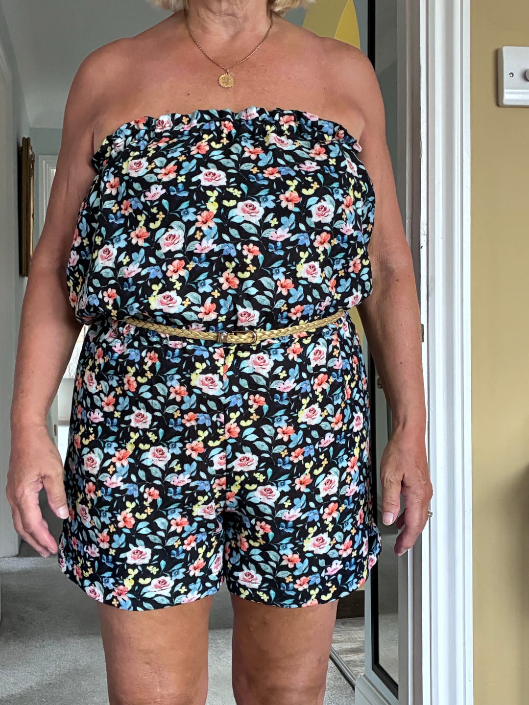 Customer photo review of Colourful Blooms Double Gauze Fabric