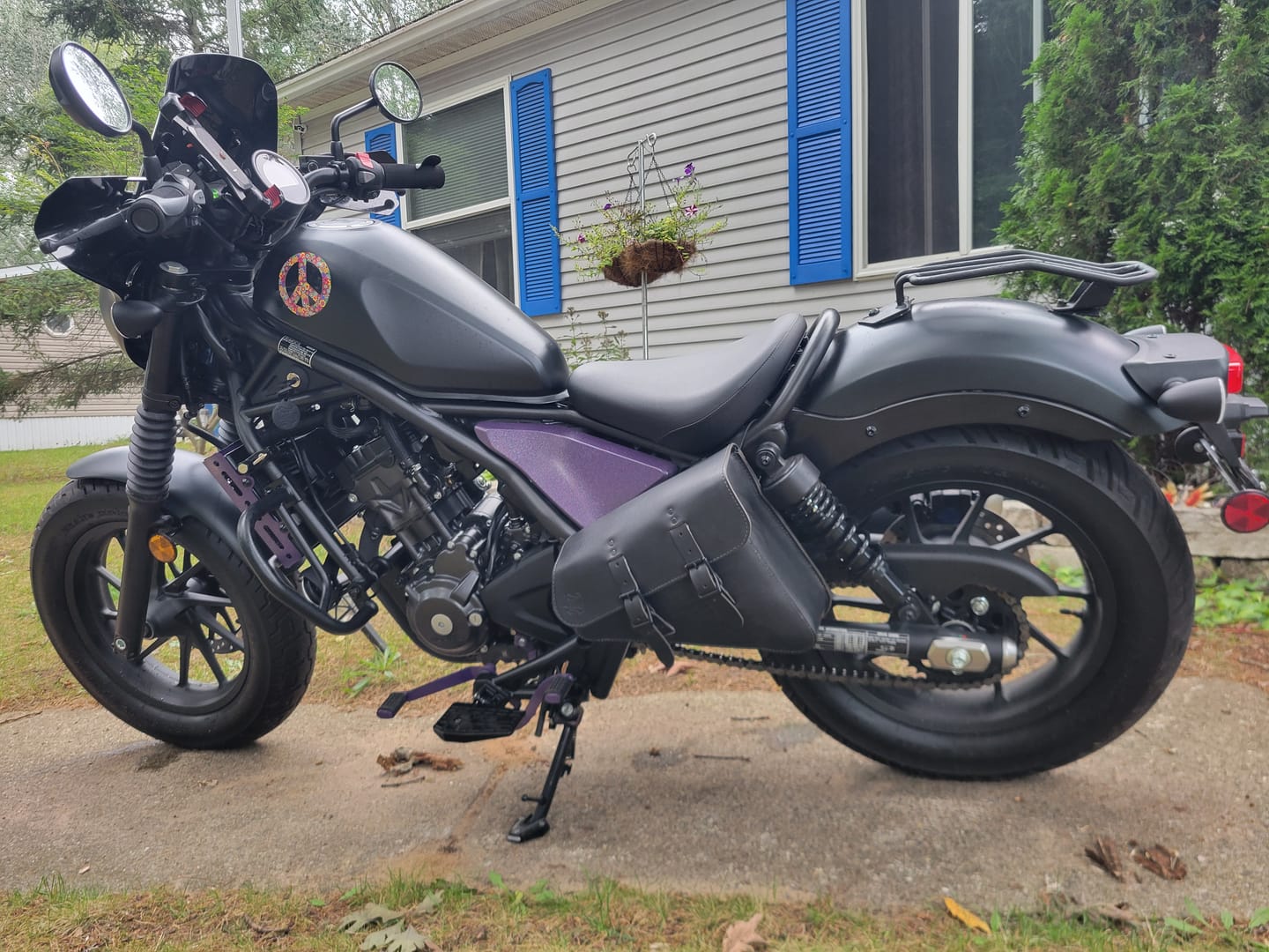 Customer photo review of Honda Rebel Left Side Solo Bag - HRL01 (300/500/1100)
