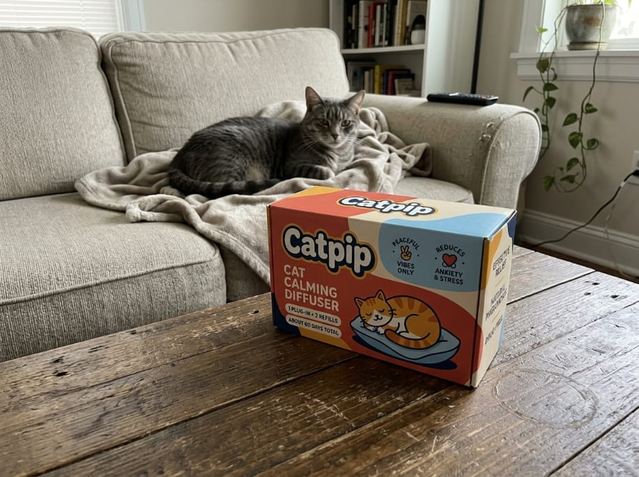 Customer photo review of Catpip Calm Room Pheromone Diffuser