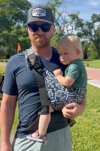 Customer photo review of Porte-bébé latéral