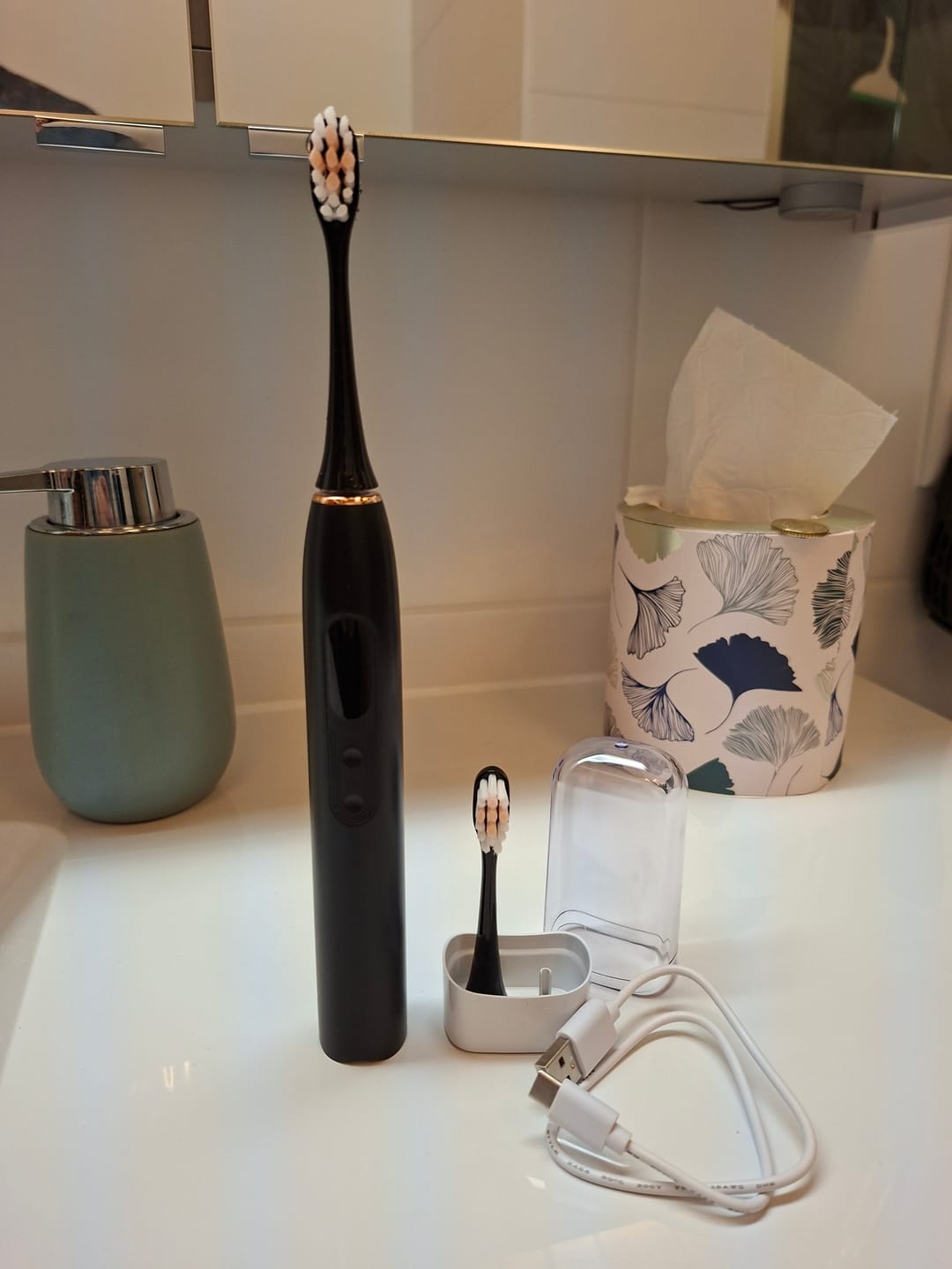 Customer photo review of Oryzom ProSonic V1 – Professionelle Zahnreinigung mit Schalltechnologie für glattere Zähne und optimale Mundhygiene