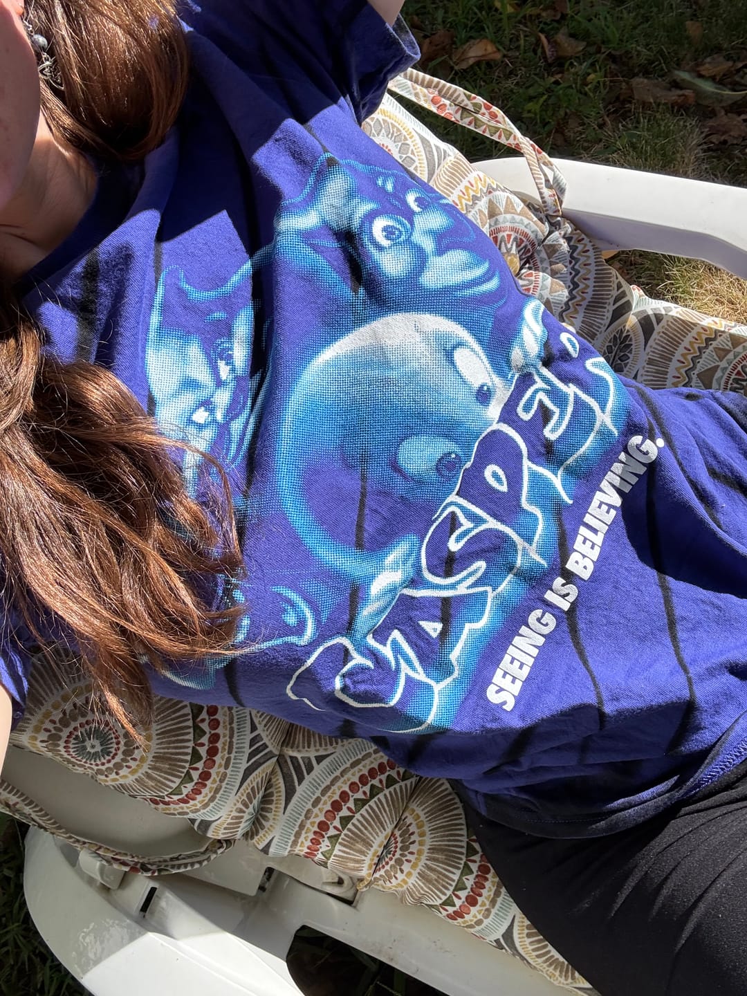 Customer photo review of CASPER (95) SEEING IS BELIEVING - TIE-DYE T-SHIRT (LIMITED EDITION OF 100)