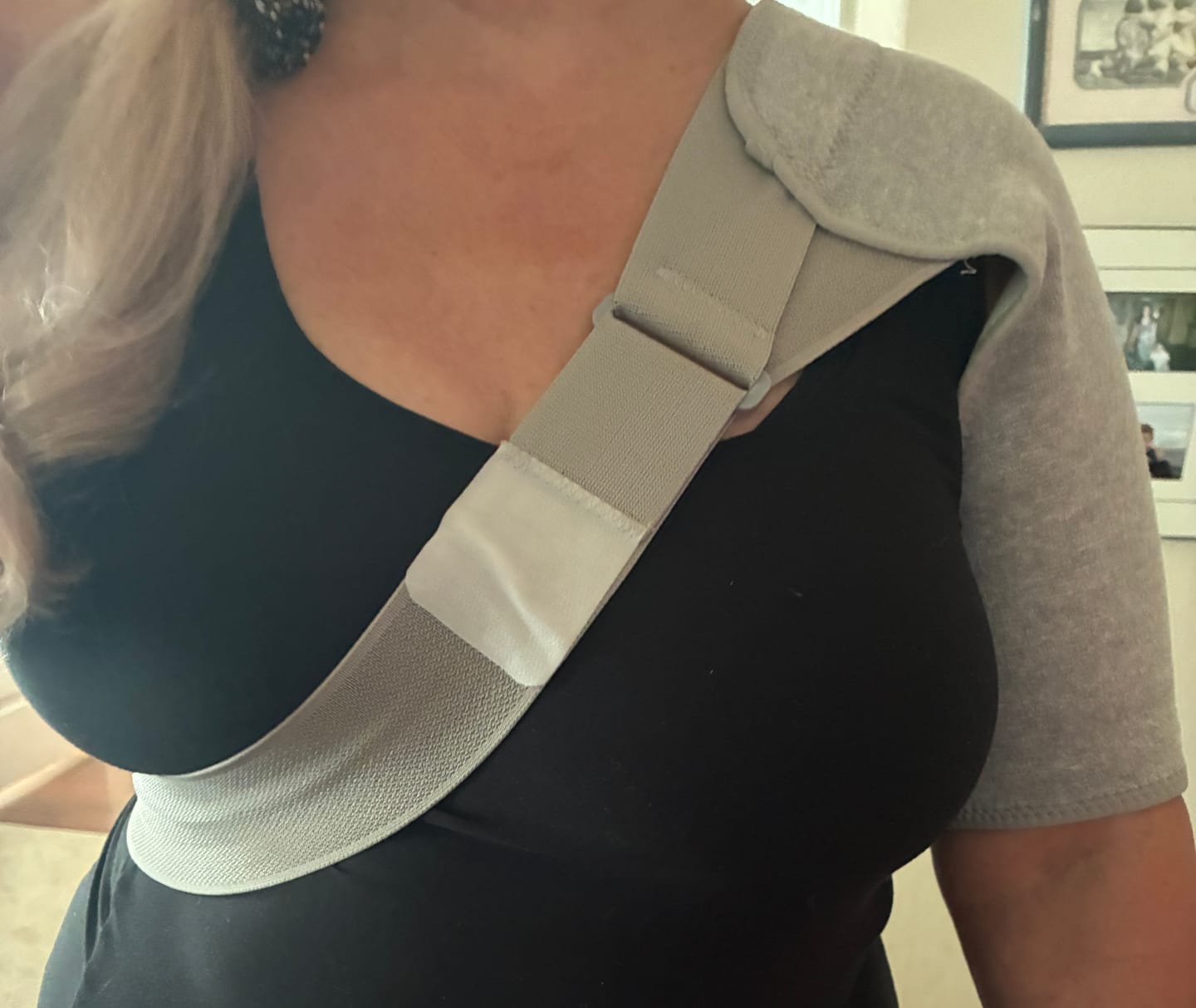 Customer photo review of Premium Bamboo Shoulder Brace