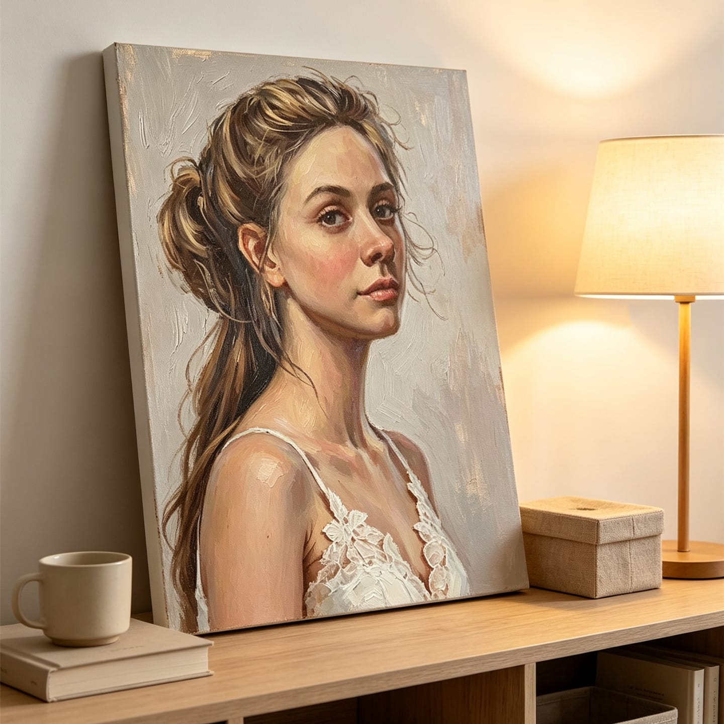 Customer photo review of Custom Pet Portrait From Photo | Hand-Painted Oil Painting