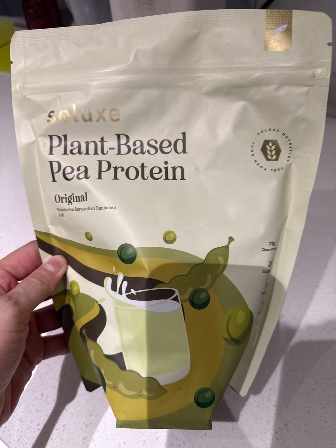 Customer photo review of Original Pea Protein Isolate - Unflavoured