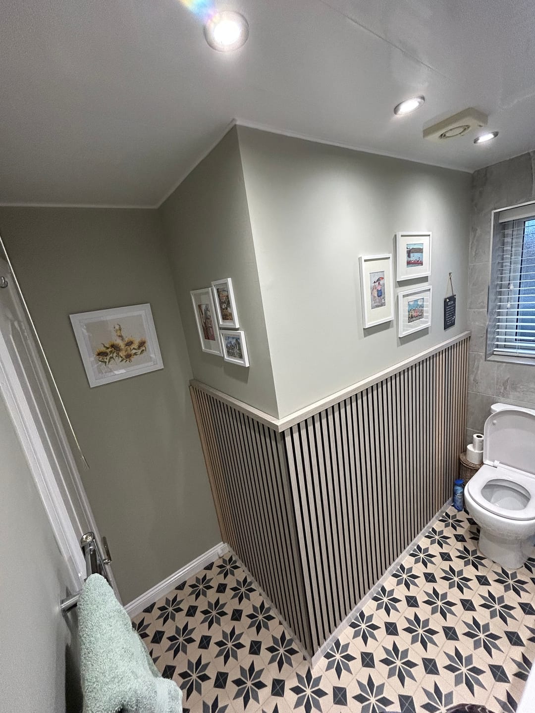 Customer photo review of SlatWall Acoustic Grey Oak Slatted Wall Panel