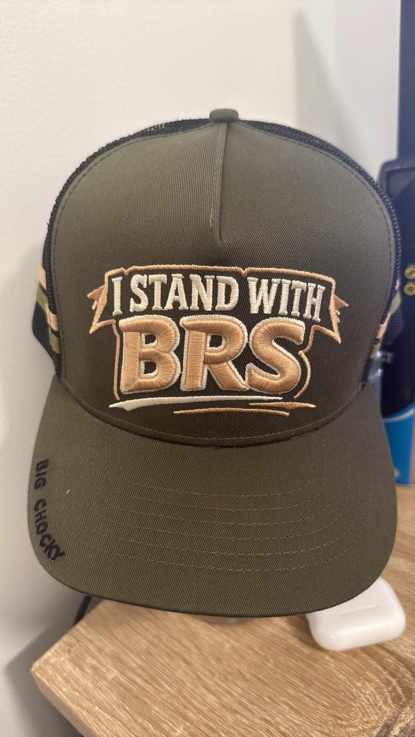 Customer photo review of Big Chocky | Stand With BRS Trucker Cap