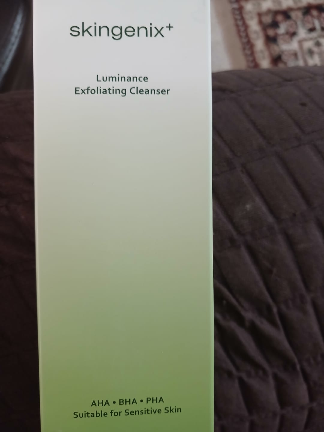 Customer photo review of Luminance Exfoliating Cleanser