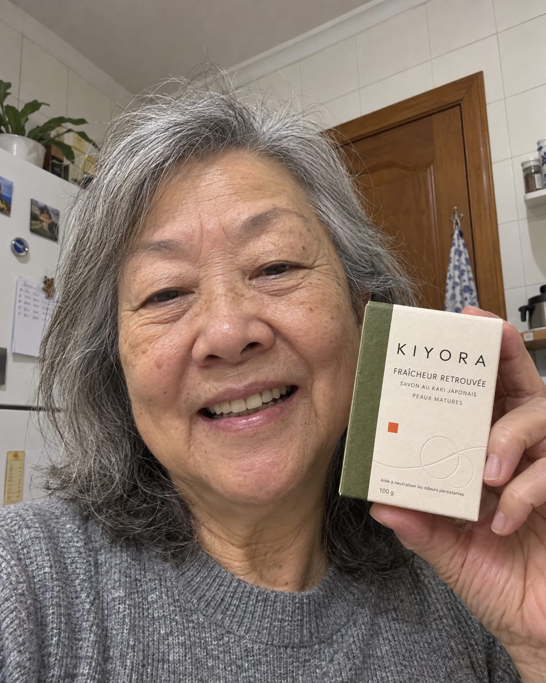Customer photo review of Savon anti-odeur au kaki japonais