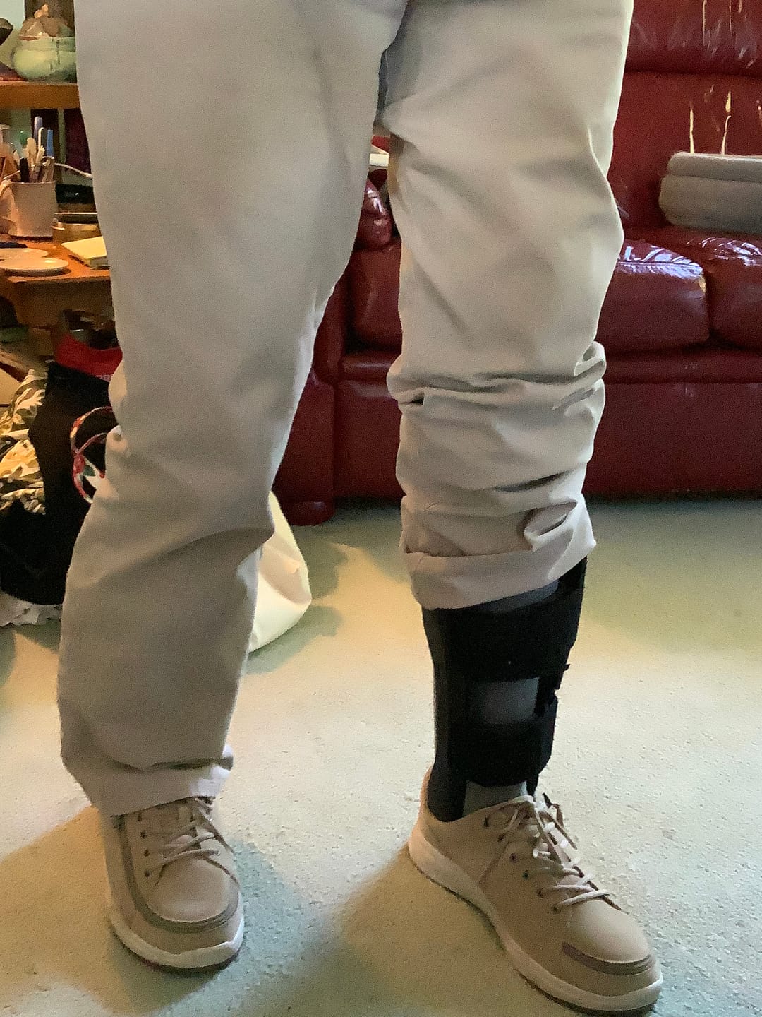 Customer photo review of Women's Tan Suede BILLY Comfort Lows (CPMA Approved)