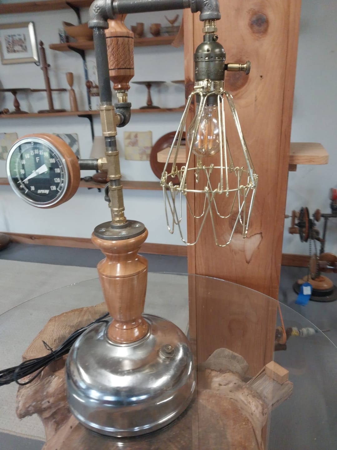 Customer photo review of Bronze Small Wire Lamp Guard - Cage