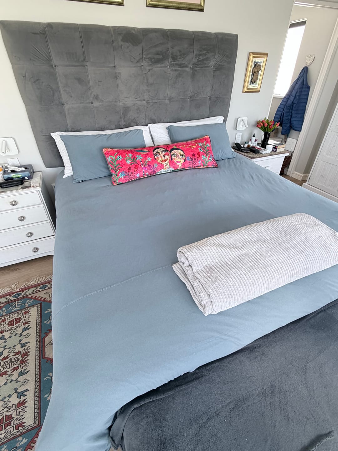 Customer photo review of Duvet Cover Set - Seafoam