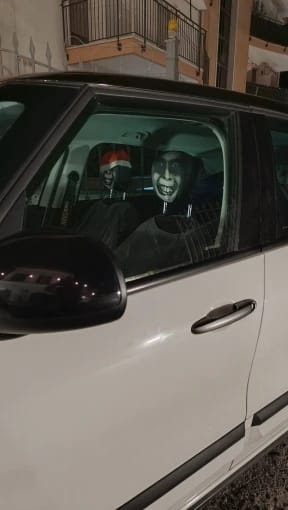 Customer photo review of SpookSeat™ Spooky Car Headrest Covers