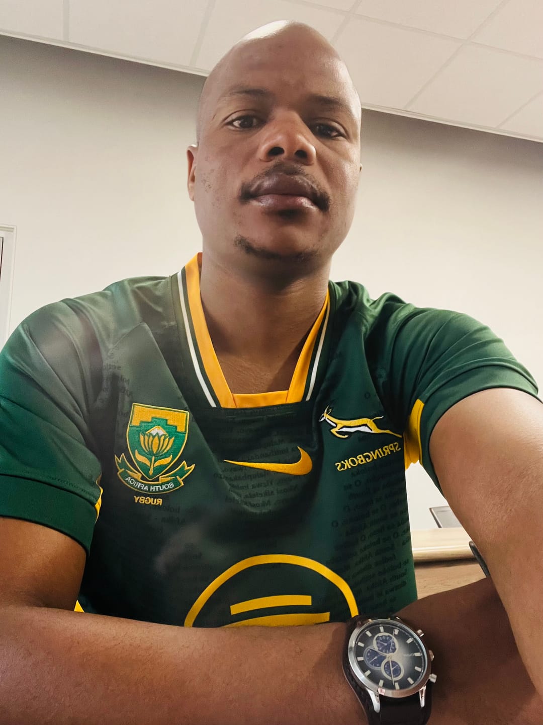 Customer photo review of Springboks Nike Men's 2026 RGR Stadium Jersey