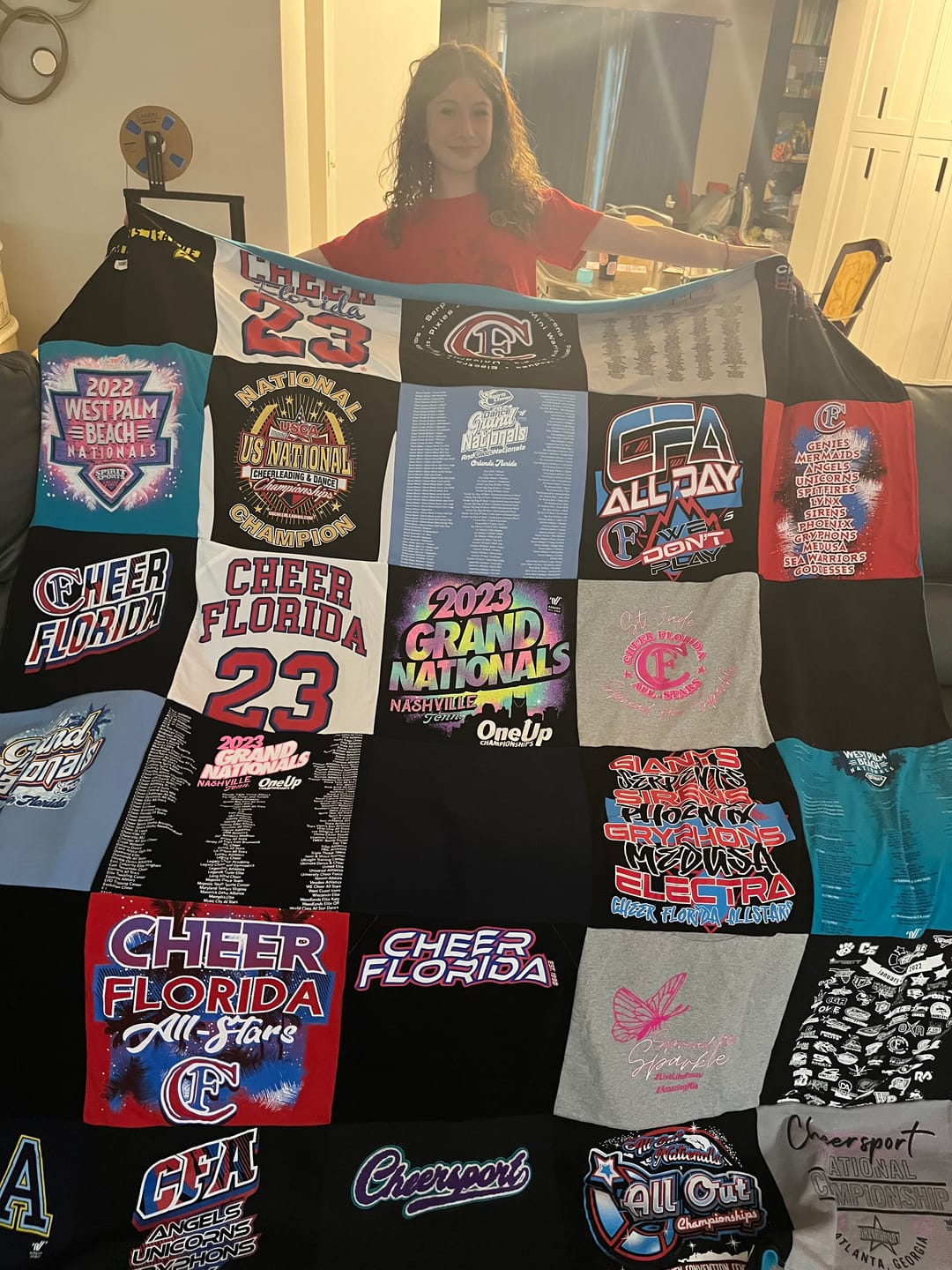 Customer photo review of Project Repat T-Shirt Quilt