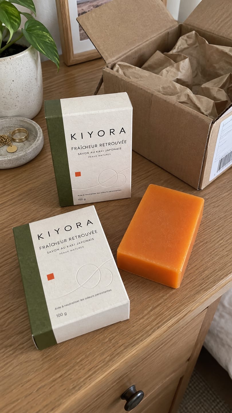 Customer photo review of Savon anti-odeur au kaki japonais