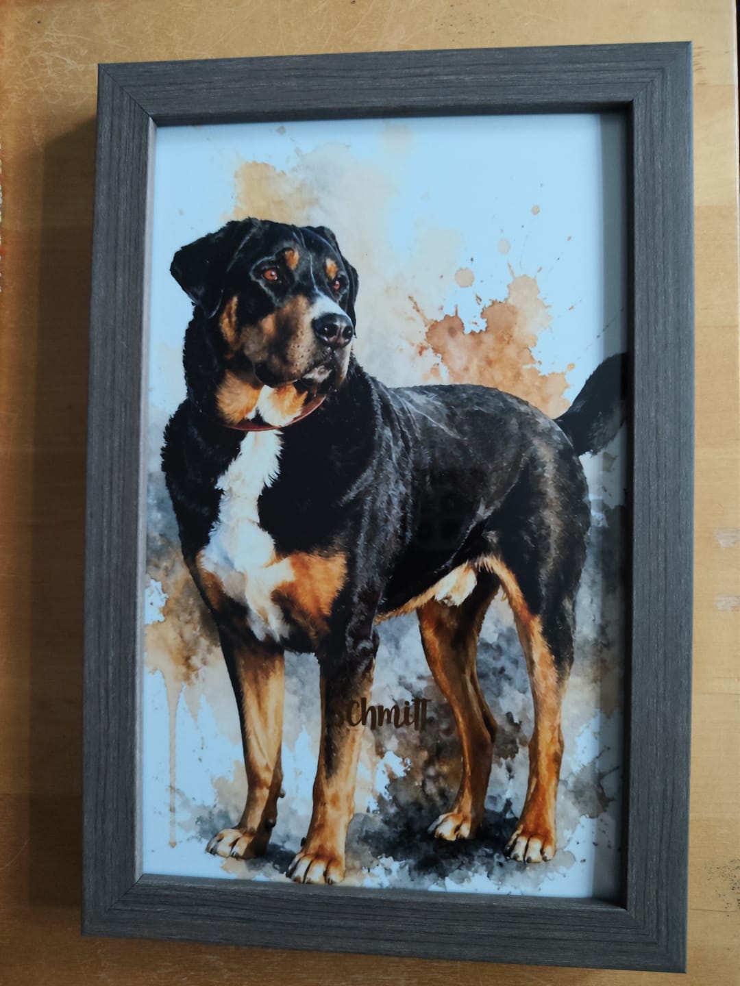 Customer photo review of Personalisiertes Poster - Aquarell Realistisches Porträt