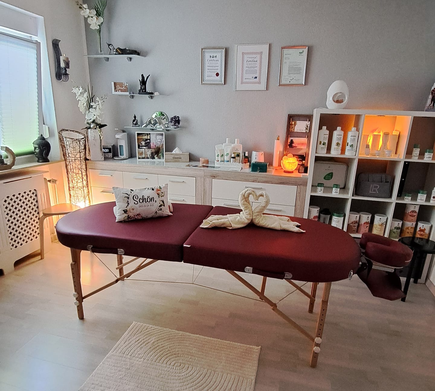 Customer photo review of Massageliege Zen Oval FlatTop