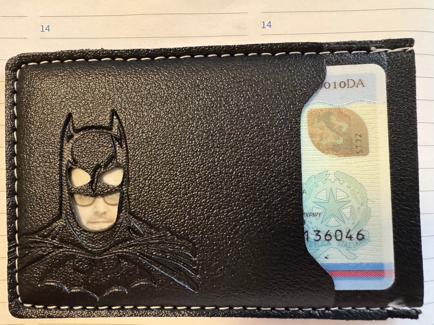 Customer photo review of Portafoglio di Batman