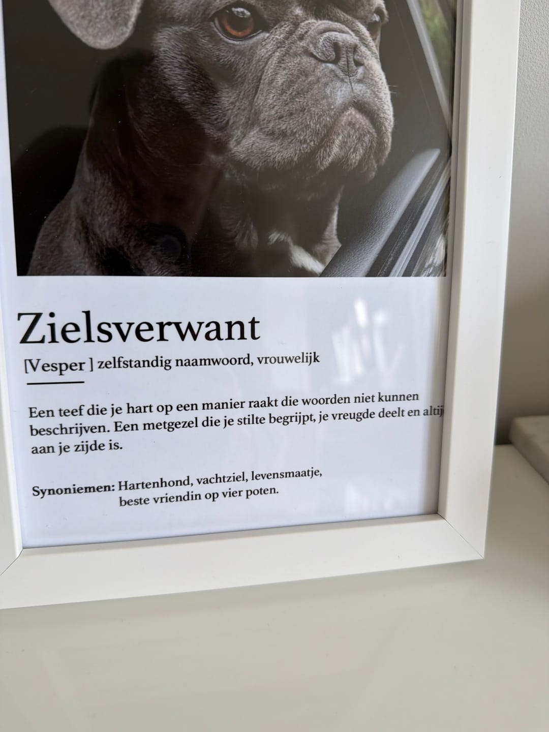 Customer photo review of Definitie van zielsverwant - Gepersonaliseerde poster