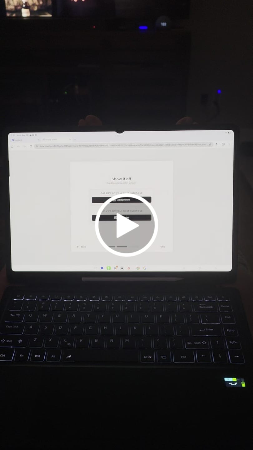 Customer video review of Samsung Galaxy Tab S11 Ultra Keyboard Case - Slim Backlit with Trackpad | ProTouch Navigate Series