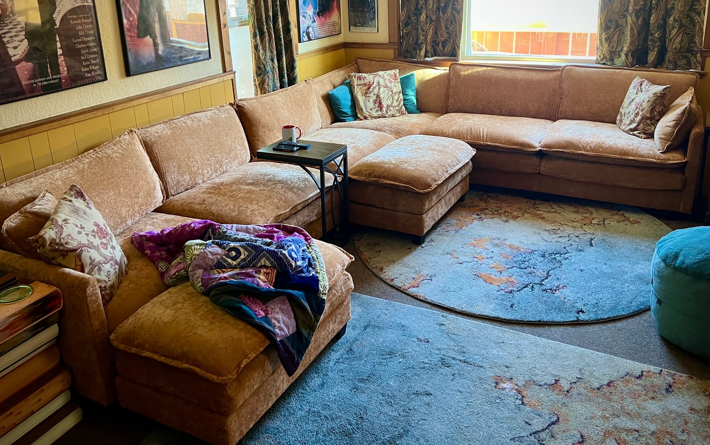 Customer photo review of 149.2 Inch Cloudy Luxury Thickened Cushion Modular Sofa