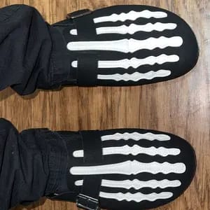 Customer photo review of Skeleton Mule Slides
