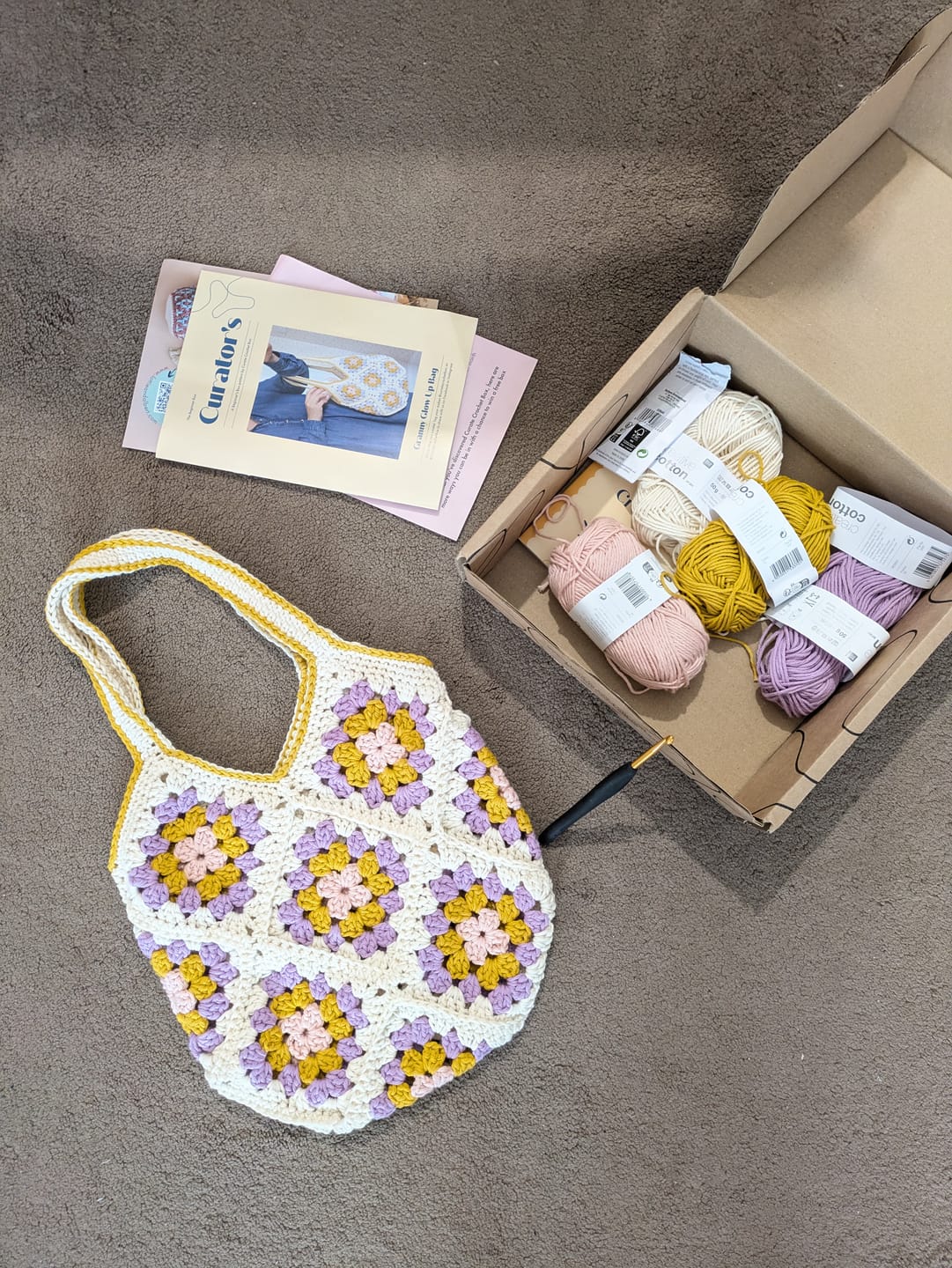 Customer photo review of The Beginner Box - Learn to Crochet!
