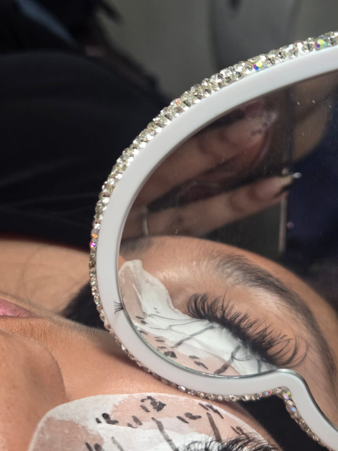 Customer photo review of Wispy Eyelash Extensions